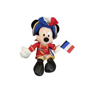 Disney Epcot France Pavillion Mickey Mouse Bean Bag plush French Soldier Vintage
